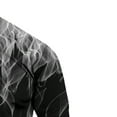 thumbnail image 4 of JINMGG Mens Tops under $5,Flame Print Round Neck Long Sleeve Men's Tshirt,Gray XXL, 4 of 4