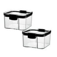 thumbnail image 1 of Oleegame 2PC Produce Storage Kitchen Storage Box Sealed Food Preservation Plastic Preservation Container Storage Tank Grains Sealed Can, 1 of 3