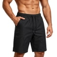 thumbnail image 5 of IROINNID Men's Solid Color Quick Dry Running Shorts with Elastic Drawstring Waist and Side Pockets Lightweight Breathable Outdoor Sports Gym Casual Summer Wear, 5 of 5