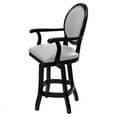 thumbnail image 2 of Home Square 26" Swivel Solid Wood Counter Stool in White Leatherette - Set of 3, 2 of 3