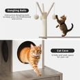thumbnail image 3 of Modern Cat Tree Tower with Hidden Litter Box Enclosure, Multi-Level Wooden Cat Furniture – Sisal Scratching Posts, Soft Perch, Condo – Stylish Catnip Toy for Indoor Cats, 3 of 5