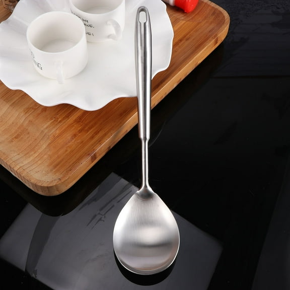 FOLOYORI 1Set Metal Serving Spoons for Rice Dishwasher Safe Stainless Steel Kitchen Utensil