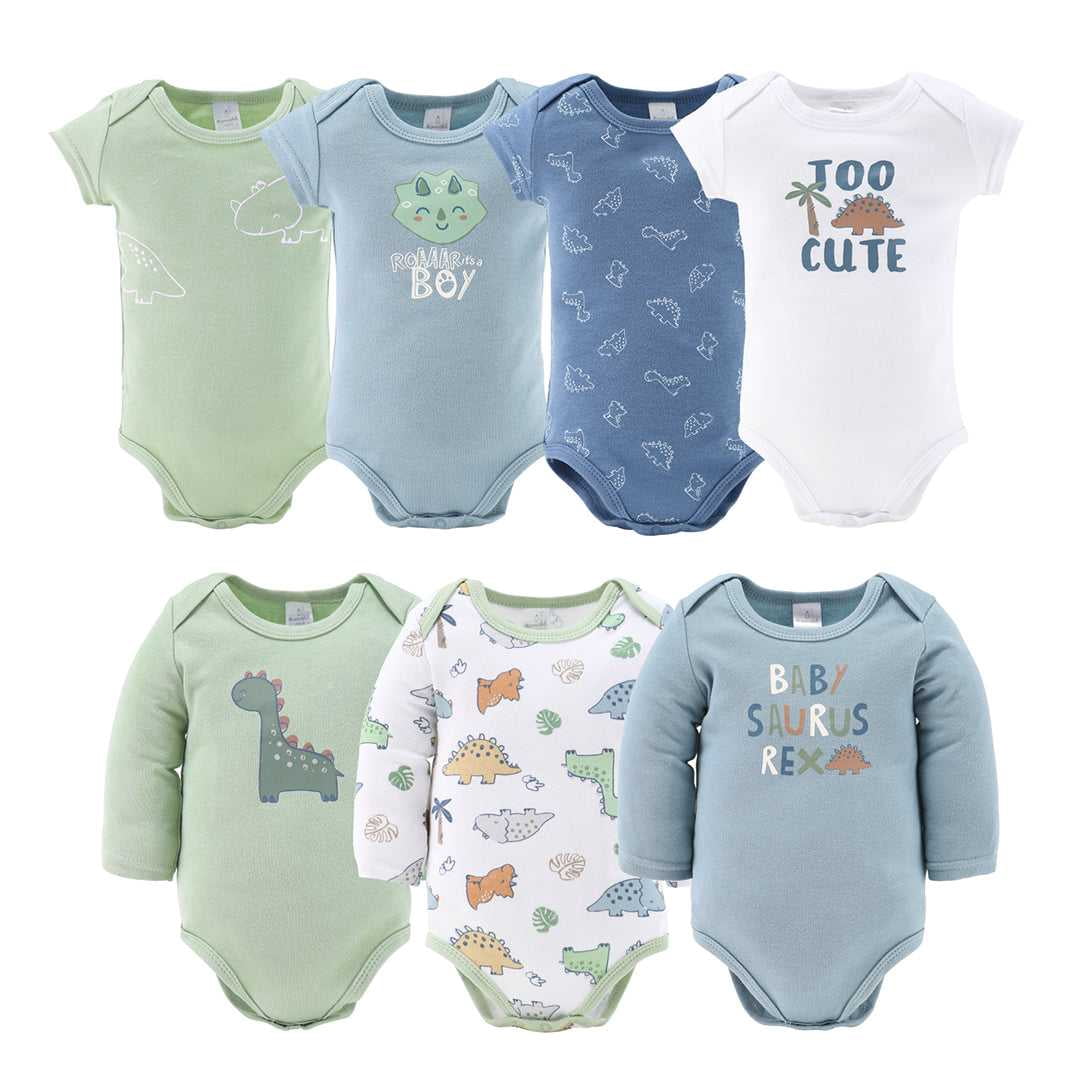 The Peanutshell Newborn Layette Gift Set for Baby Boys or Baby Girls, 23 Essential Pieces, Dino, 0-3 Months