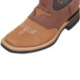 thumbnail image 4 of Men's Genuine Leather Western Boot Square Toe Rodeo Cowboy Boot, 4 of 4