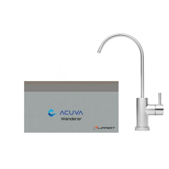 Lippert Components Fresh Water Purification System 2022071772 Acuva Wanderer; UV-LED; 2 Liter 0.52 Gallon Per Minute Flow Rate; Removes Bacteria/Viruses/Cysts/Lead/Heavy Metals/Chlorine/Mercury