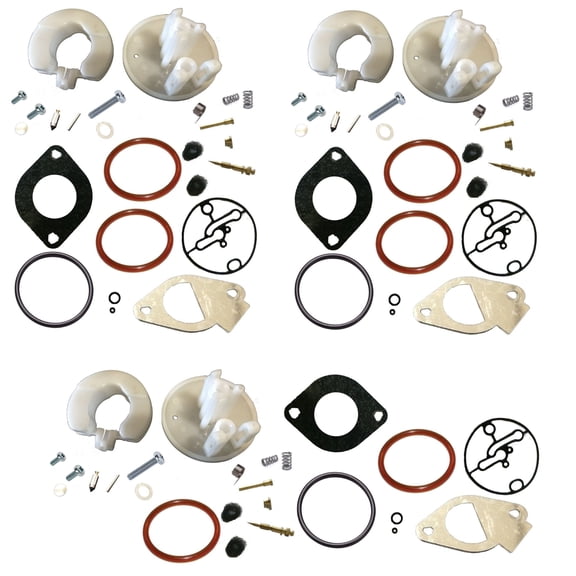 Fits Briggs & Stratton Carburetor Rebuild Kit 3 Pack Overhaul Nikki Carbs 796184