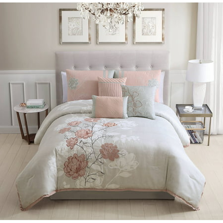 Must Have Mainstays 7 Piece Fl, Full Queen Bedding Sets