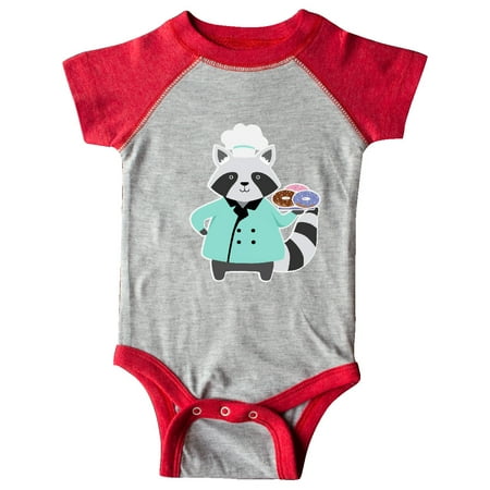 

Inktastic Chef Raccoon Donut Cook Gift Baby Boy or Baby Girl Bodysuit