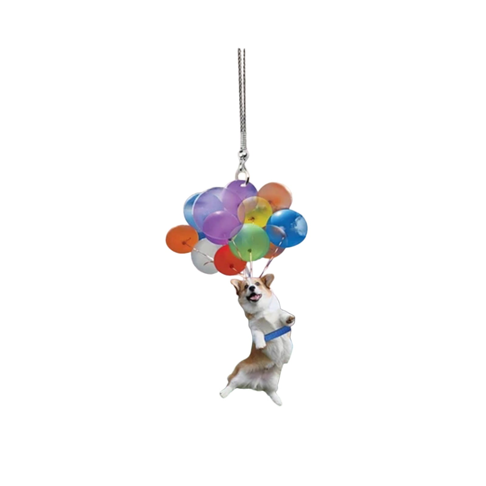 Cute Corgi Car Cat Pendant Balloons Decoration Hanging Ornaments Dog Decor Animal Keychain Ornament School Bag Car Pendant
