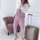 thumbnail image 4 of ICHUANYI Liquidación Mujeres Chándal Sudadera Pantalones Conjuntos Deporte Manga Larga Ropa Casual Traje Conjuntos ICHUANYI WER202308250052, 4 of 9