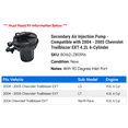 thumbnail image 2 of Secondary Air Injection Pump - Compatible with 2004 - 2005 Chevy Trailblazer EXT 4.2L 6-Cylinder, 2 of 2