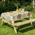 thumbnail image 6 of Nanqianyi Mid Century Geometric Rectangular Tablecloth for Kitchen Restaurant,Waterproof and Wrinkle Free Table Cover,60x70, 6 of 6