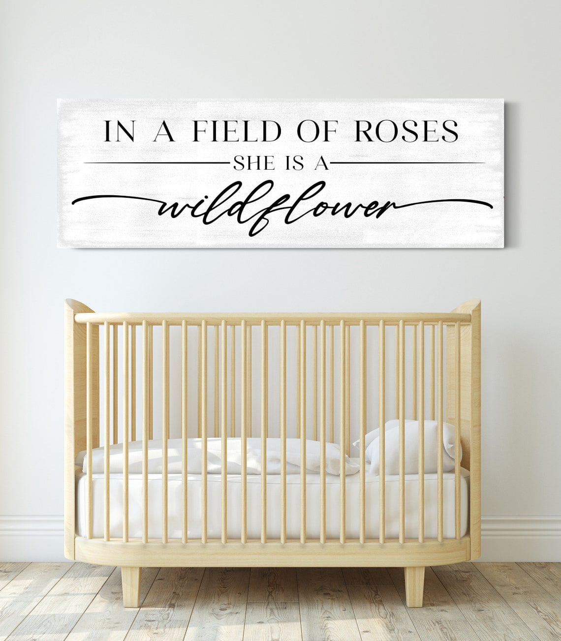 In a field of roses she is a wildflower Nursery Girl Quote Art Print  Minimalist Poster Canvas Painting Baby Kids Room Home Decor - AliExpress
