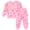 Blush Pink, variant on Barbie Toddler Girls' 2-Piece Fleece Sweatshirt and Joggers Set Blush Pink