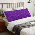 thumbnail image 4 of Fotbe Purple Glitter Funda para Almohada Corporal con Diseño, Funda de Microfibra Ultrasuave de 20x54 Pulgadas, Ropa de Cama Elegante, 4 of 7