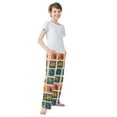 thumbnail image 3 of FORMRS Boys Pajama Pants with Pockets Size 9-10Y Kids Lounge Sleep Bottoms, Jungle Stamp, 3 of 8