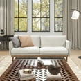 thumbnail image 4 of Haven 83" Flange Arm Oak Wood Sofa Marled Gray, 4 of 10