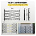 thumbnail image 3 of Folding Security Gate 5' H x 10' W, Steel Accordion Door Gate, Expandable Barricade Gate with Keys for Warehouse, Storefront, Hallway, 3 of 6