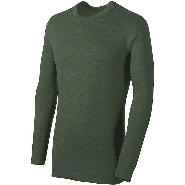 Duofold Men s Mid Weight Wicking Shirt Navy Medium Walmart
