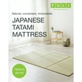 thumbnail image 2 of FULI Japanese Tatami Mattress, Igusa Mat (100% Japanese Rush Grass) Folds in Three, Made in Japan (Natural, Twin XL), 2 of 7