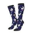 thumbnail image 2 of Fotbe Lama in Space print Women's Men's Novelty Crew Socks Cotton Socks Knee High Socks for Walking,Running,Nurses,Pregnancy, 2 of 9