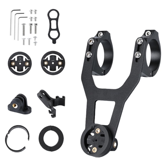 Stainless Steel Shape Mount Set Bike Stopwatch Stand Road Bike Camera Mount for Bike Computers and Lights