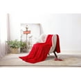 thumbnail image 4 of Red Embossed Throw Blanket 50X60 100% Polyester, 4 of 5