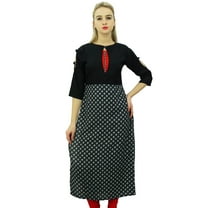 Phagun Designer Black Printed Rayon Straight Casual Kurti Women's Clothing-4