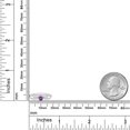 thumbnail image 4 of Gem Stone King 10K White and Rose Gold Purple Amethyst Solitaire Engagement Ring for Women (0.16 Cttw, Gemstone February Birthstone, Round 3.5MM, Size 8), 4 of 4