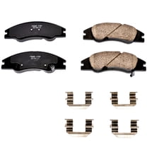 Power Stop Front Z17 Evolution Ceramic Brake Pads with Hardware 17-1074