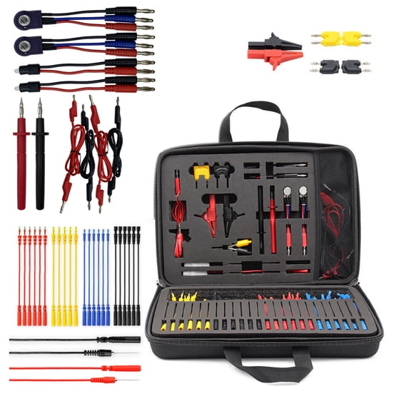 CDZHLTG 92pcs Automotive Circuit Test Leads Multimeter Test Leads Kit w/ Alligator Clips