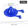thumbnail image 2 of Unique Bargains 2 Pack 2' Toilet Flapper Replacement, Universal Toilet Flapper with Chain(Blue), 2 of 7