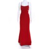 Pre-owned|Jill Jill Stuart Womens Cut Out Spaghetti Strap Cardinal Gown Red Size 8 1056777