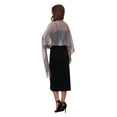 thumbnail image 2 of CHALINOS INSPIRADORES para Mujeres, Chales y Envueltos para Vestidos de Noche, Brillantes, Relucientes y Elegantes para Fiestas de Boda, Gris Oscuro (Dorado) 74.8"x17.7" (LxA), 2 of 6