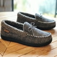 thumbnail image 5 of VONMAY Men's Moccasin Slippers Fuzzy House Shoes with Whipstitch Indoor Outdoor, 5 of 7