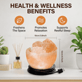 thumbnail image 6 of Himalayan Salt Lamp with Natural Crystal, Warm Glow Night Light Home Decor for Bedroom & Living Room, Decorative Mood Lighting, 6 of 11