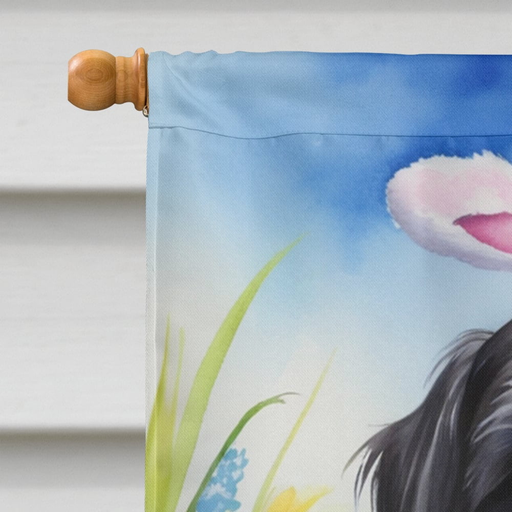 Shih Tzu Easter Egg Hunt House Flag 28 in x 40 in