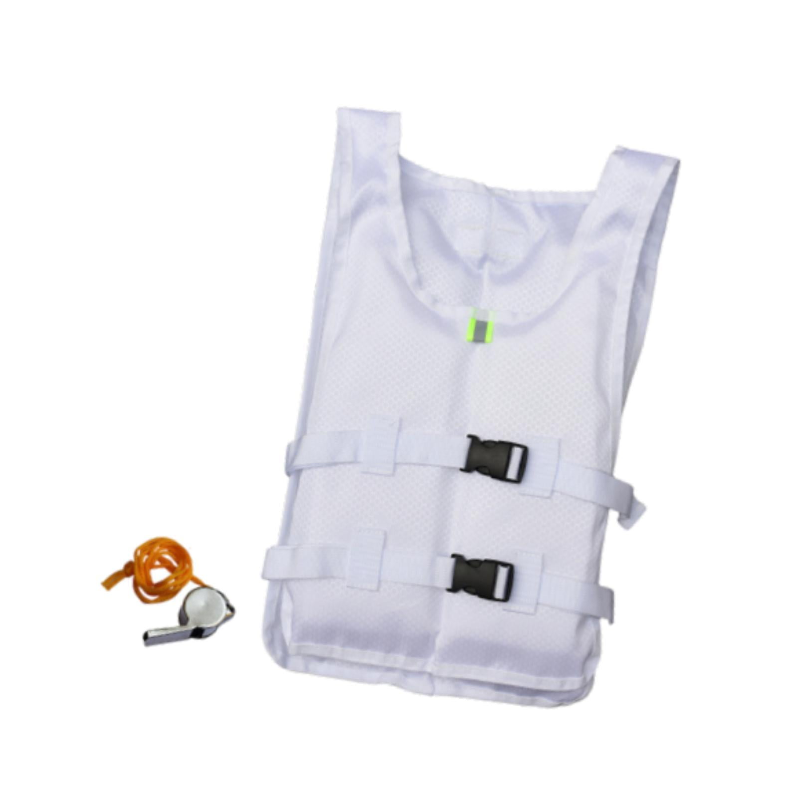 QccHieUs Life Jacket Paddle Vest for Adults Lightweight Adjustable Foldable Life Vest for White