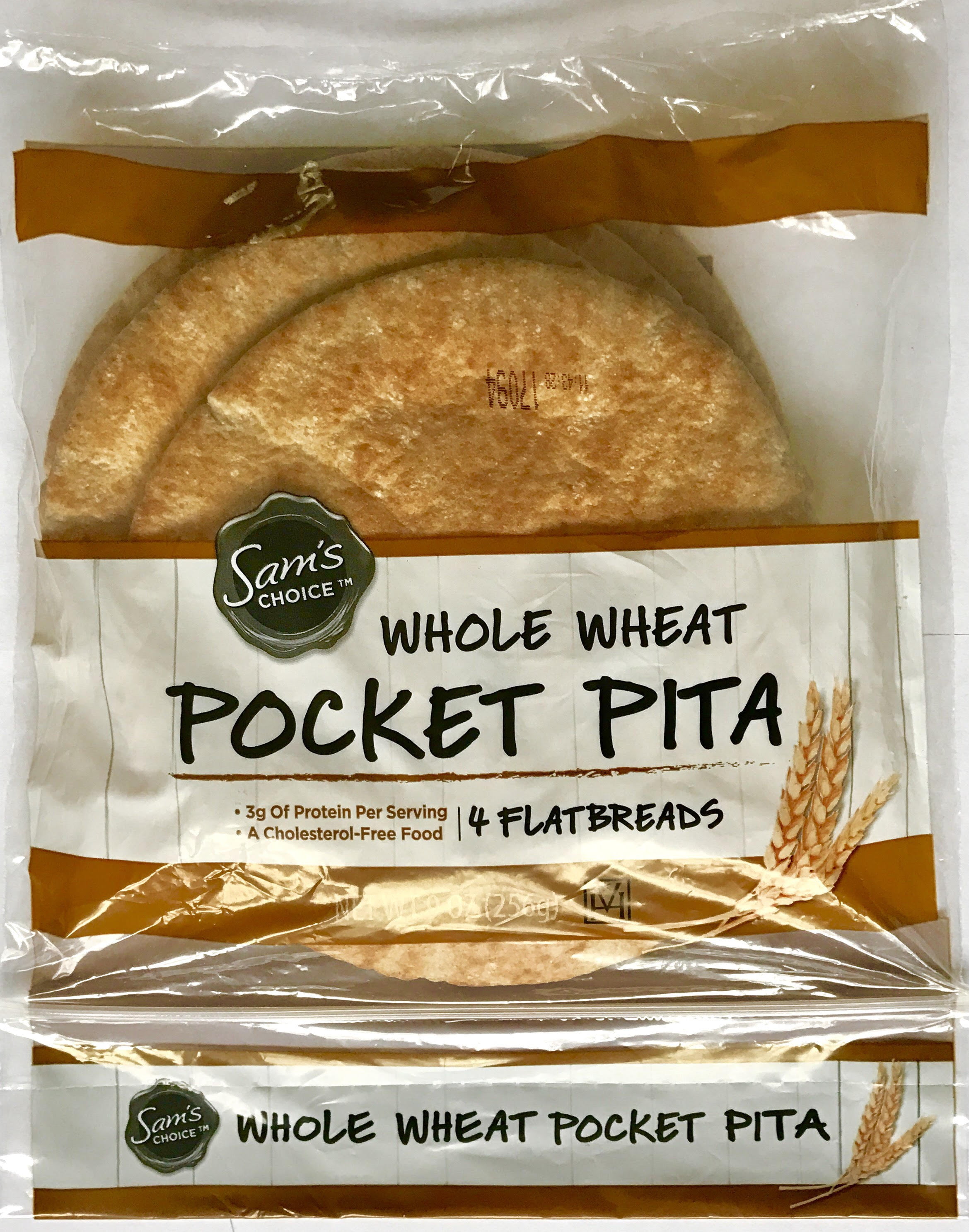 Sam's Choice Whole Wheat Pocket Pita, 9 oz, 4 Count - Walmart.com ...