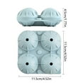 thumbnail image 3 of Wovilon Ice Cube Tray Ice Lattice Ice Ball Silicone Mold 4-Hole Ice Tray Anti-Leakage Ice Making Mould For Kitchen Wholesale Hot Selling, 3 of 9