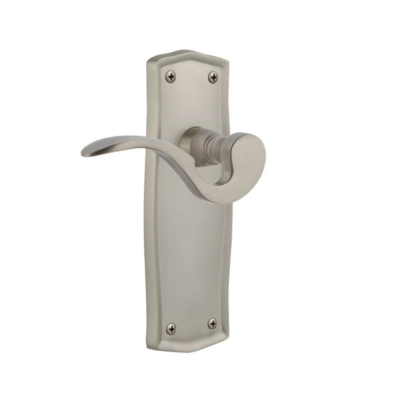 Nostalgic Warehouse Praman_Sd_Nk_Rh Manor Non-Turning One-Sided Door Lever - Nickel
