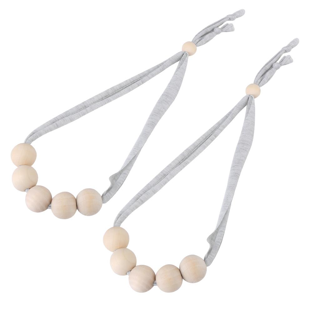 OTVIAP 2PCS Safe Baby Wooden Chewing Teether Teething Nursing Mom