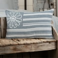 thumbnail image 2 of VHC Brands Sawyer Mill 14x22" Rectangular Accent Throw Pillow, Flag, Blue, 2 of 5