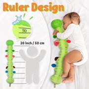 BTEPSGA Baby Toys Musical Caterpillar,Infant Toys Stuffed Animal Toys with Ruler Design and Ring Bell,Baby Teething Toys for Tummy Time Green