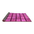 thumbnail image 2 of Ahgly Company Indoor Round Checkered Pink Modern Area Rugs, 5' Round, 2 of 4