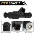 thumbnail image 4 of 1Pc Inyector de combustible para Jeep Grand Cherokee 1993-1998 Boquilla de inyección de combustible 4 agujeros Plástico Negro, 4 of 6
