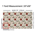 thumbnail image 3 of Homewish Christmas Candy Cnae Fabric by the Yard 1 Yard,Xmas Flower Berry Home Decor Fabric by the Yard,Green Leaves Sewing Fabric For Girls,Super Cozy Room Decor, 3 of 6