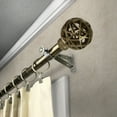 thumbnail image 2 of Matthias 13/16" Bay Window curtain rod 20"-36", 38"-72" - Antique Brass,(ABay-88-4), 2 of 3