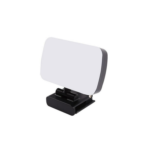 Seitruly Luz de relleno para videoconferencia de 3000K-6500K, lámpara de Selfie con Clip para mesa, herramienta de iluminación de cámara giratoria para Accesorios de cámara y óptica