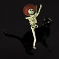 thumbnail image 3 of CafePress - Skeleton On Cat Women's Dark T Shirt - Women's Traditional Fit Dark T-Shirt, 3 of 4